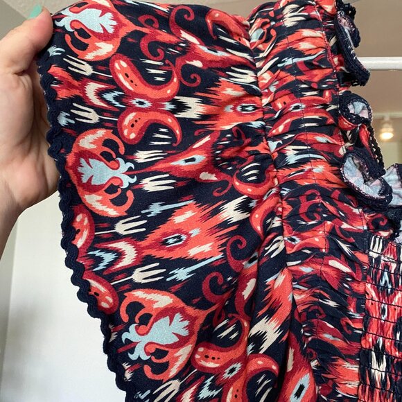 NWT ANTHROPOLOGIE Let Me Be Smocked Crop Top Blouse Size S - Picture 6 of 7